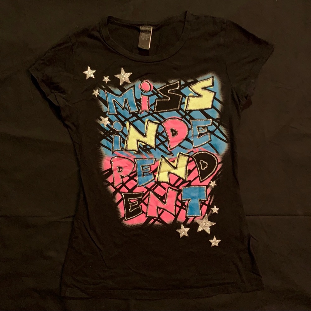 Black Miss Independent Tee Size Small